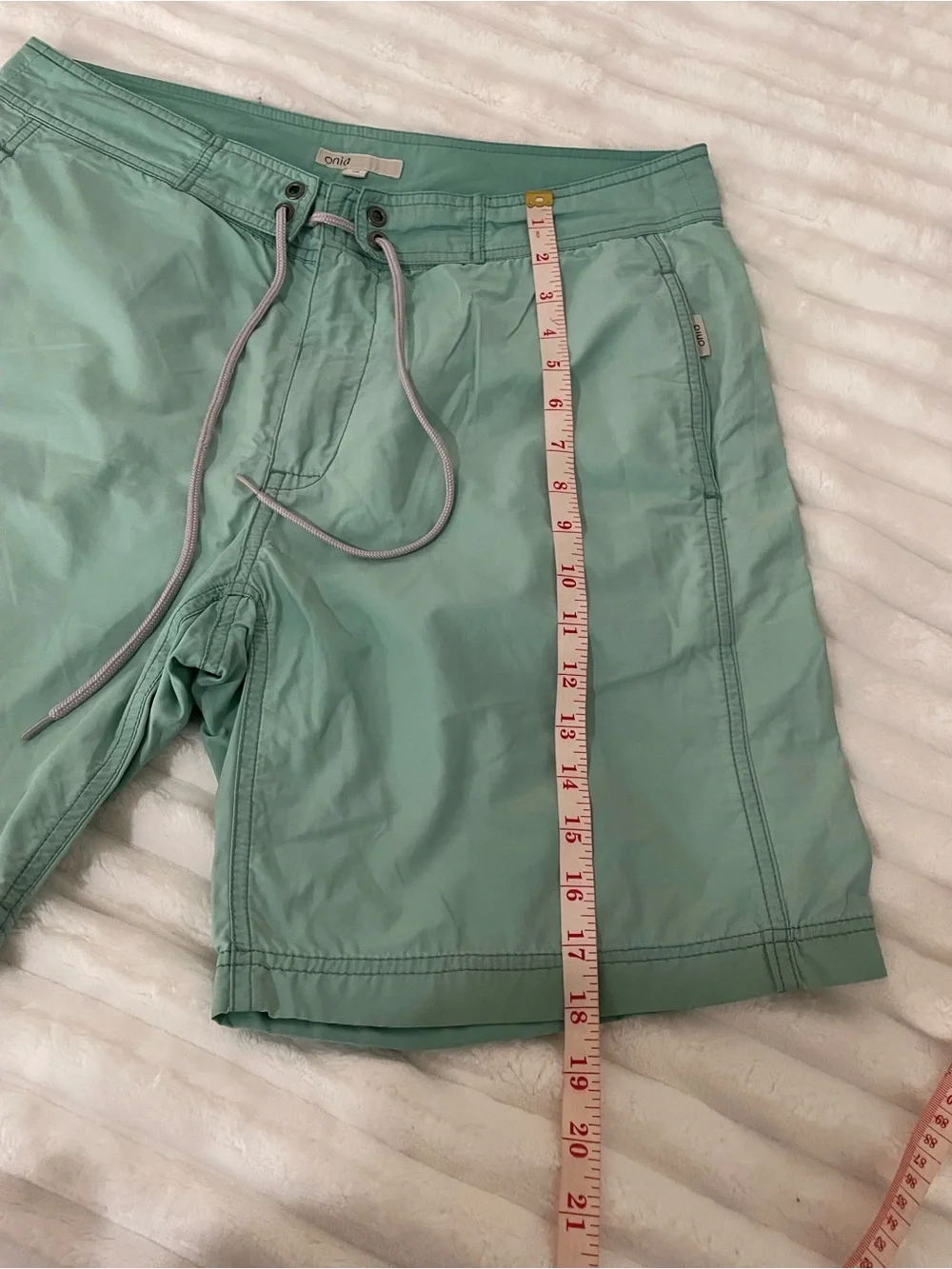 Onia Men's Seafoam Green Swim Board Shorts
